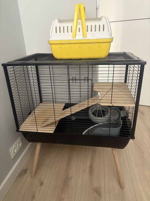 Klatka zolux piętrowa na nóżkach dla świnki morskiej królika