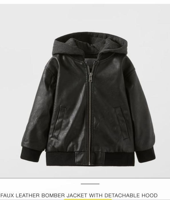 Бомбер, куртка шкіряна Zara