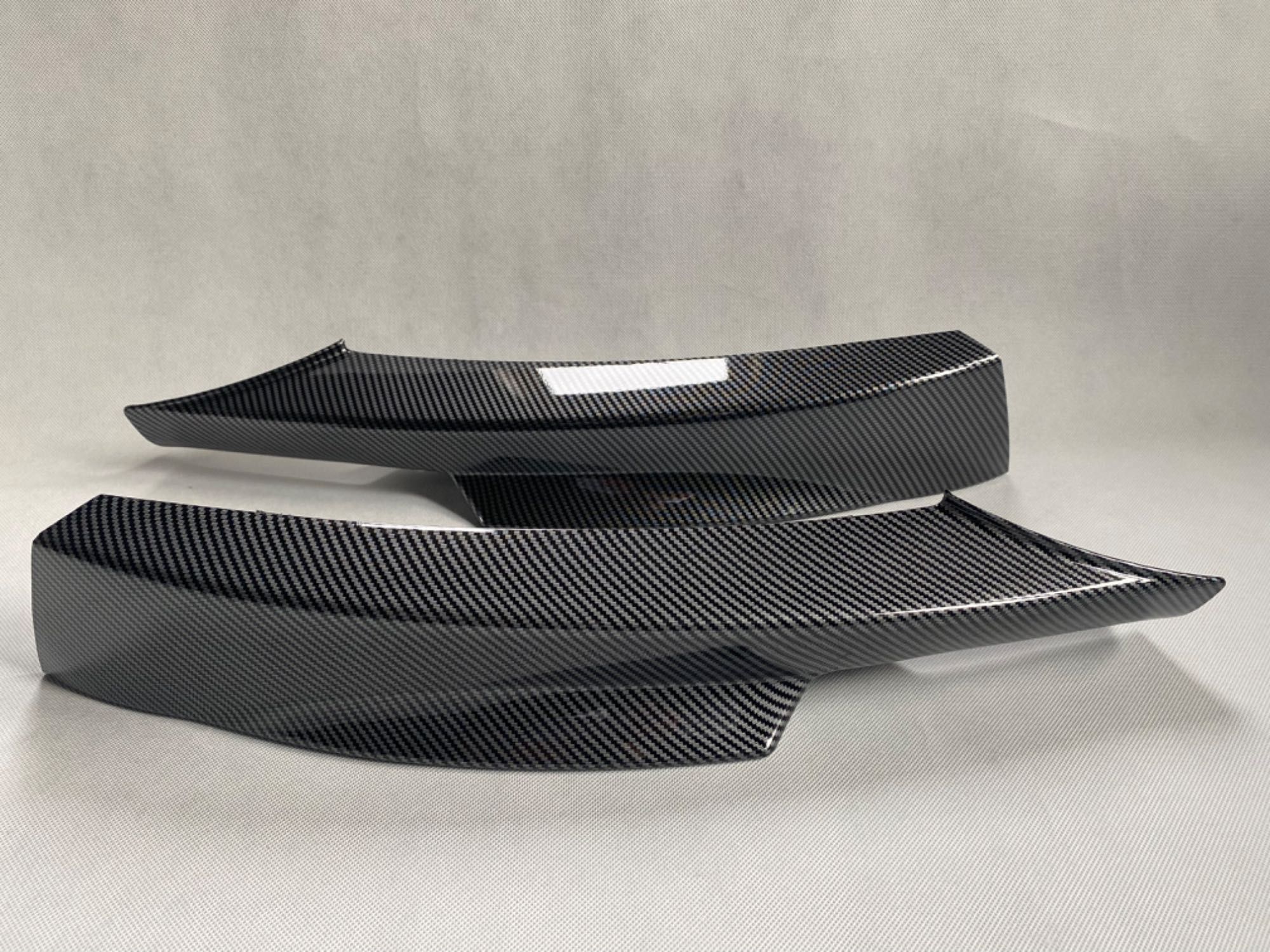 Splitterki Przód Flapsy BMW E90 E91 LCI CZARNY POŁYSK / CARBON