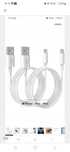 Kabel Apple MD818ZM/A 2m biały 2szt w zestawie