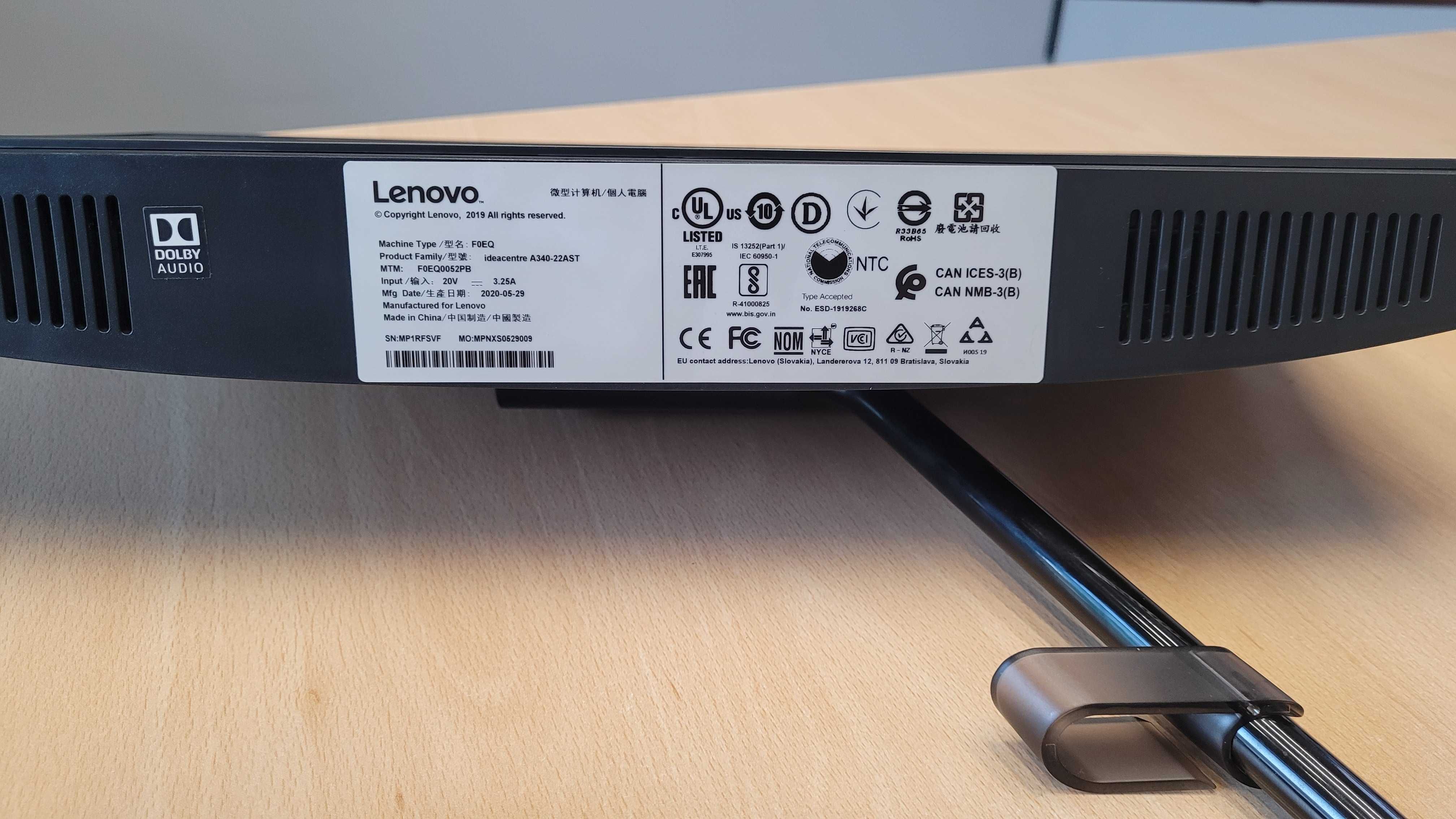 Komputer stacjonarny AiO Lenowo A340-22AST jak nowy