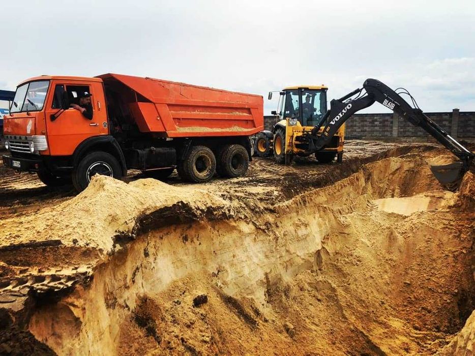 Послуги Камаз Самоскид 25т Доставка Пісок Щебінь Відсів Сарни