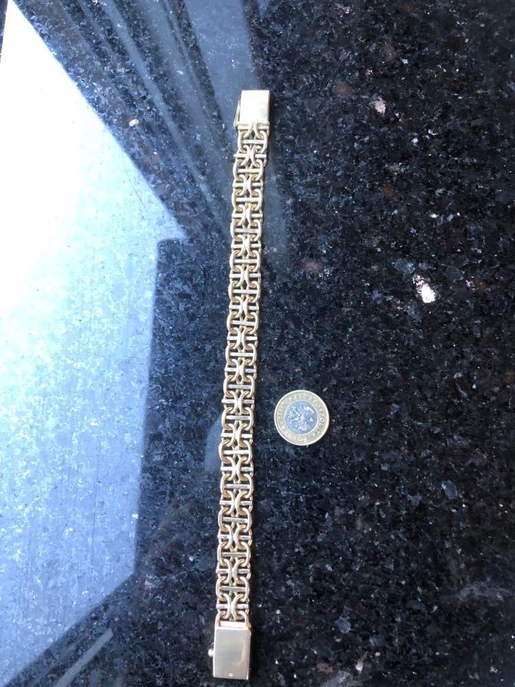 złota bransoleta zloto drabinka bransoletka 54,2g  585 14k