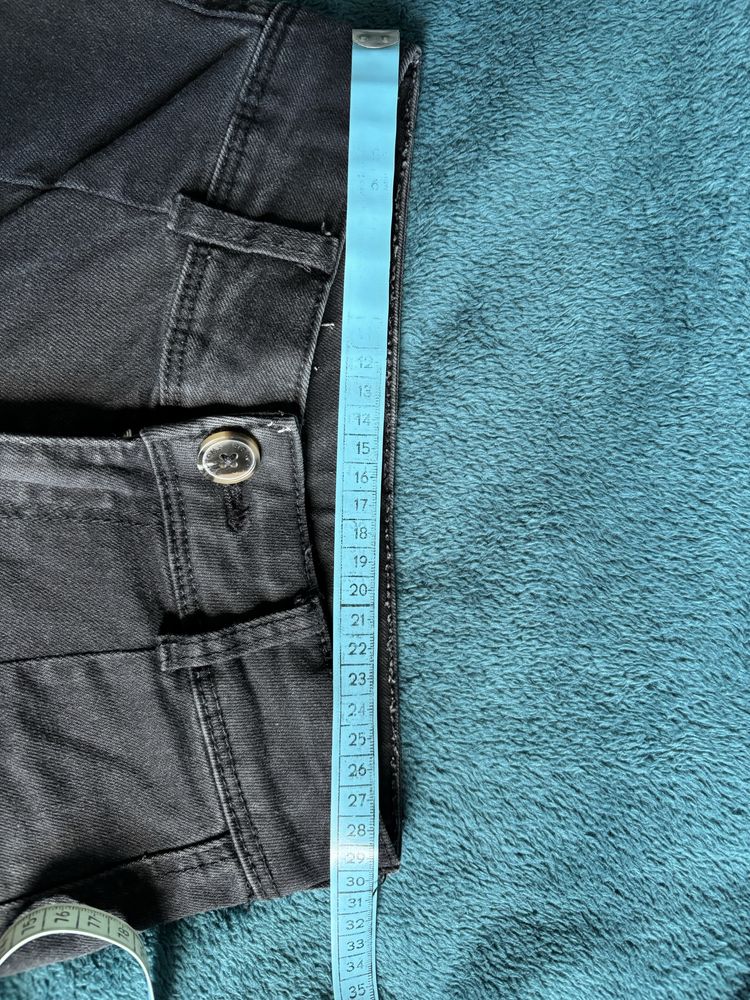 Czarne szerokie spodnie Bershka rozm.152