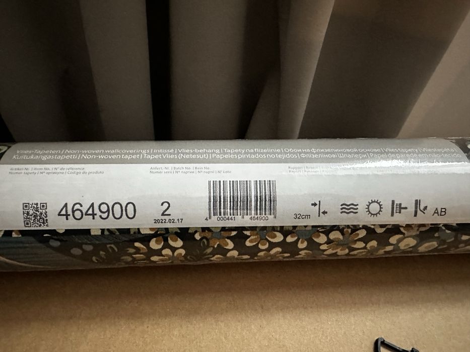 Tapeta Liście zielono-granatowa winylowa na flizelinie