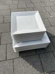 Zestaw talerzy kwadratowych Lubiana 21 cm i 27 cm