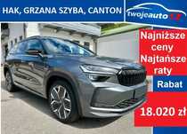 Skoda Kodiaq 1.5 TSI iV Plug-In Hybrid, Grzana szyba, łopatki gotówka leasing Skody