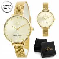 Piękny Elegancki Złoty Zegarek Dla Mamy Na Prezent + Grawer