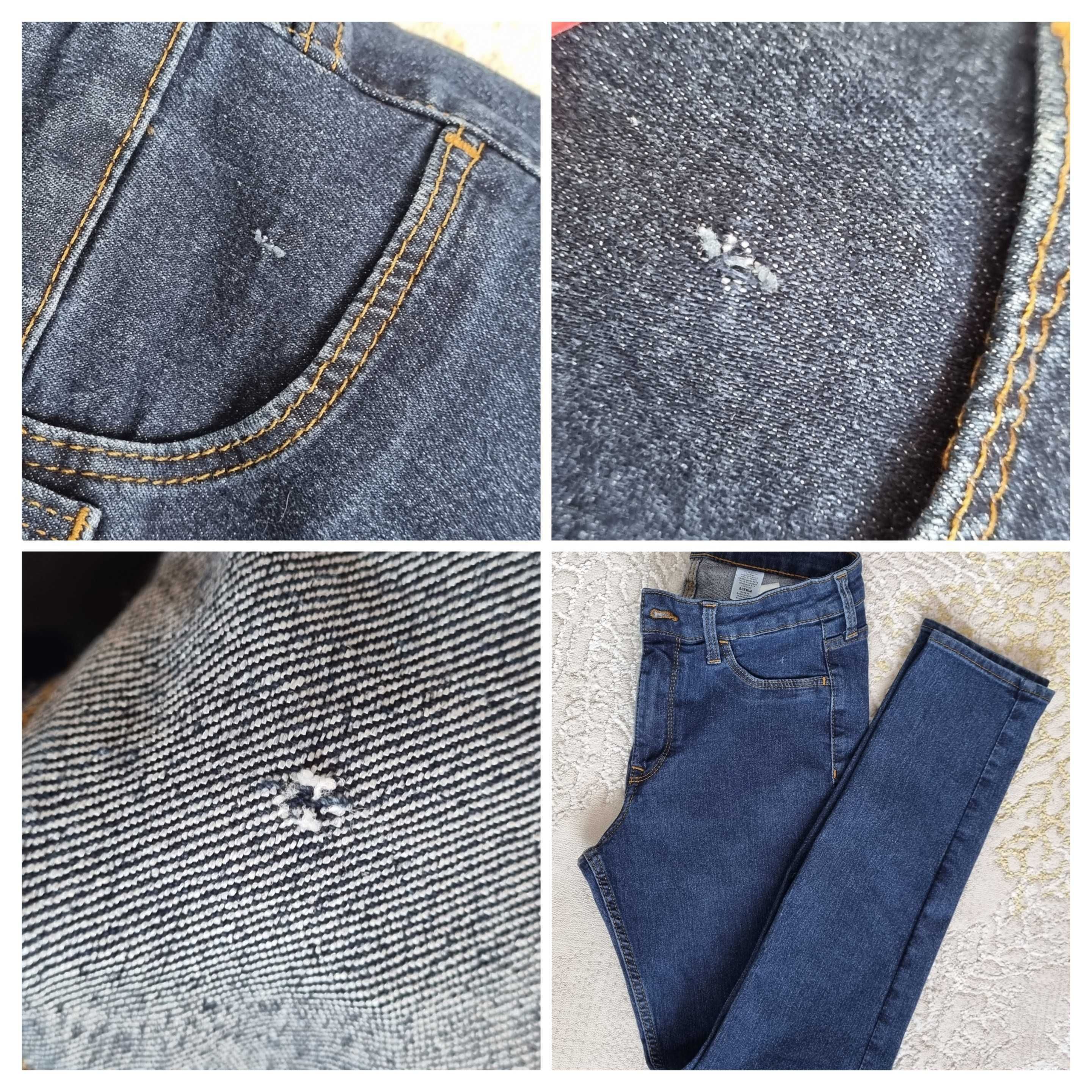 Damskie spodnie jeansowe H&M &DENIM Skinny Coupe Moulante rozm 28 S-M