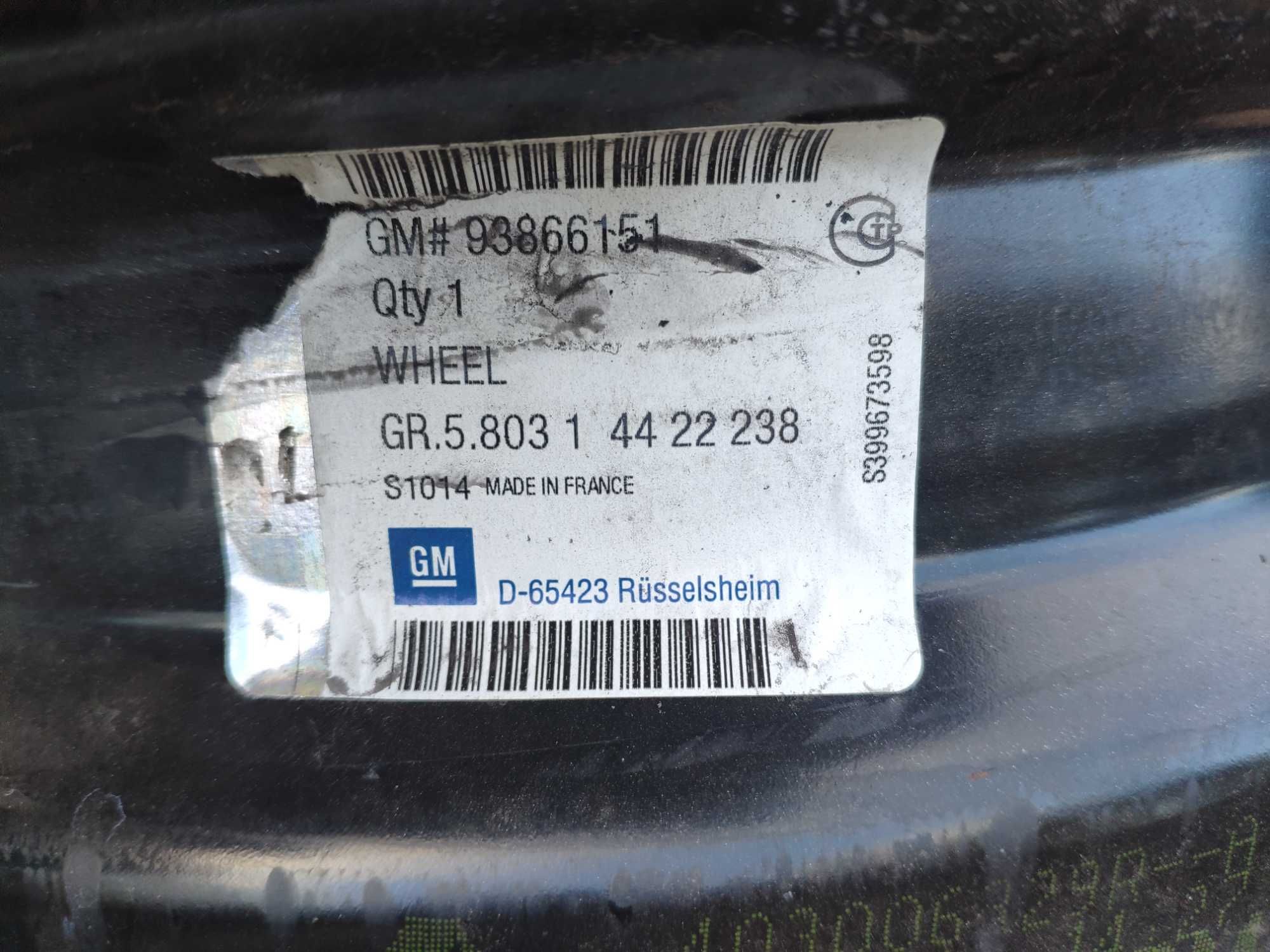 Felgi stalowe Opel Vivaro 3