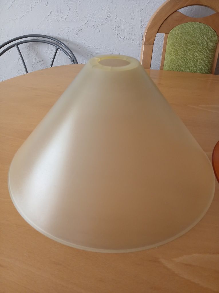 Lampa sufitowa, zielona, żółta, pomarańczowa