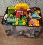 Klocki LEGO Duplo 10 zestawów + podstawa i dodatki