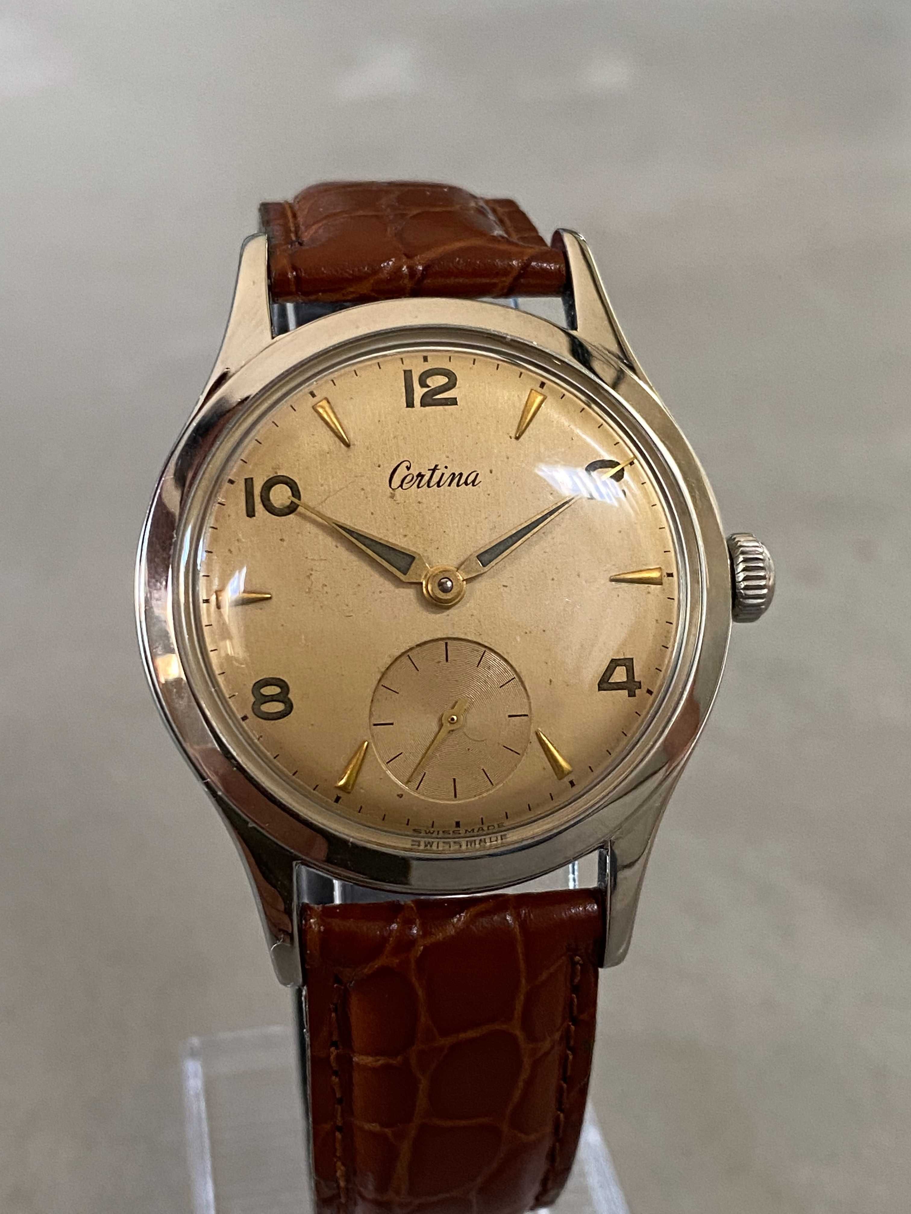 Certina Vintage small seconds Corda Manual, ano 50 impecável