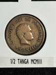 Monarquia INDIA - D. Carlos I 1/2 Tanga 1903