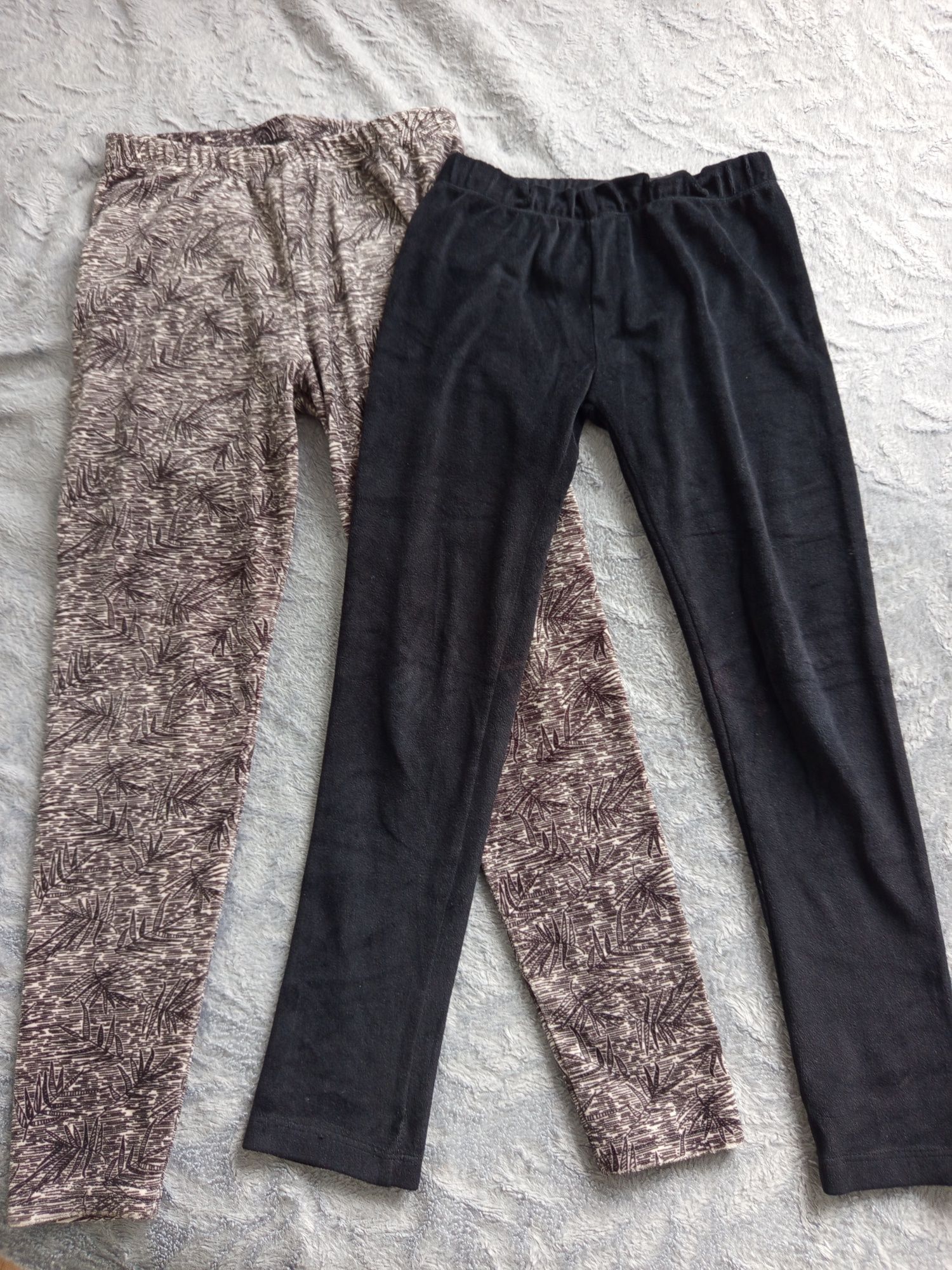 Legginsy welurowe 2 pary 134-140