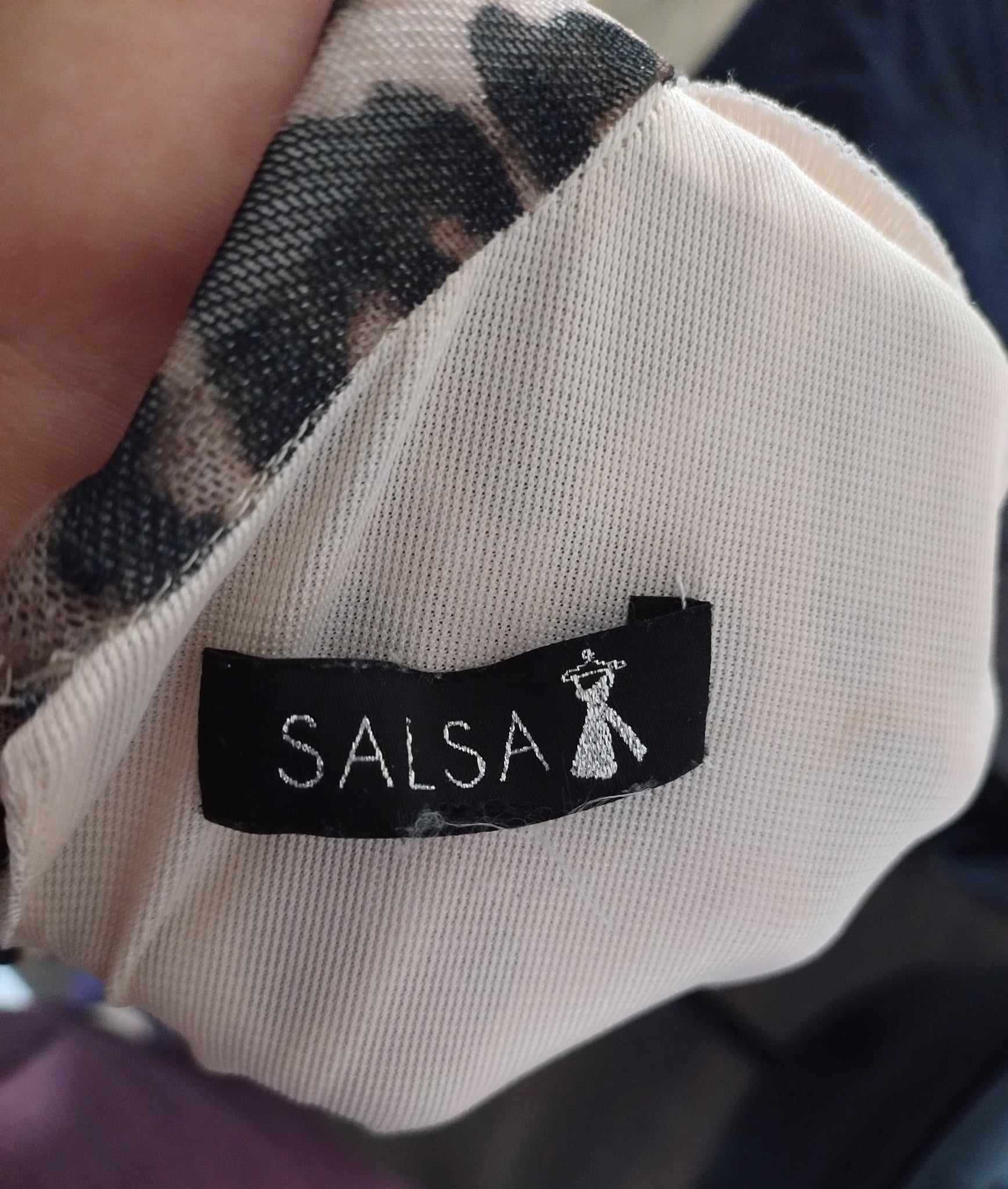 Piękna sukienka w panterkę Salsa (Ada) 42 - L/XL motyw zwierzęcy