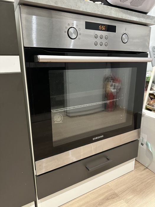 Szafka pod piekarnik z blatem BRW Junona Black Red White