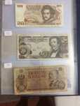 ÁUSTRIA, 3 Notas de 20 Schilings usadas ( 1956,1967e1986 ) BC e MBC
