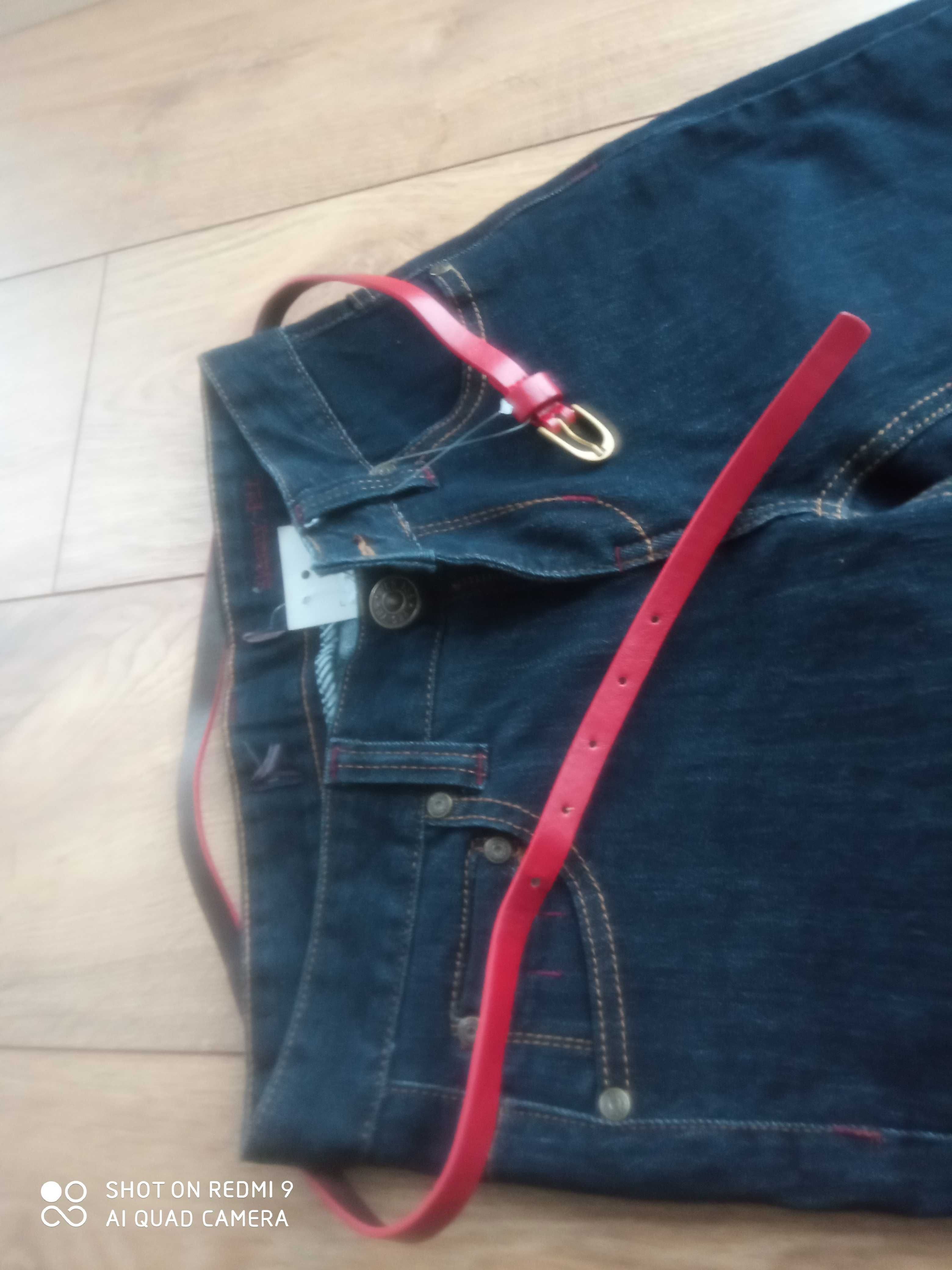 Nowe Jeansy new look 34Long, pasek