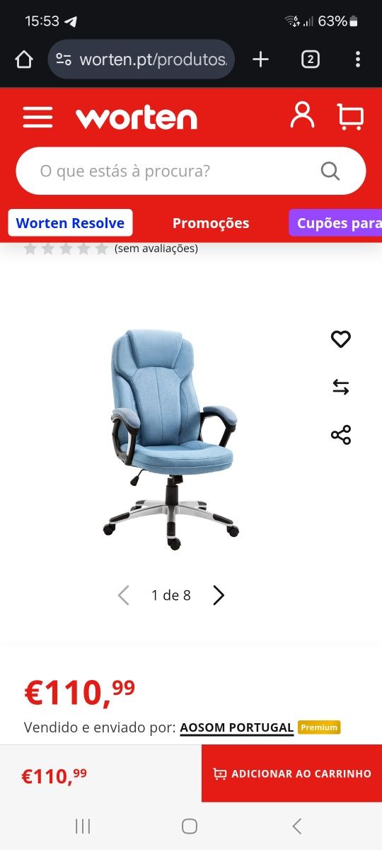 Espaço de trabalho (mesa, cadeira,  monitor)