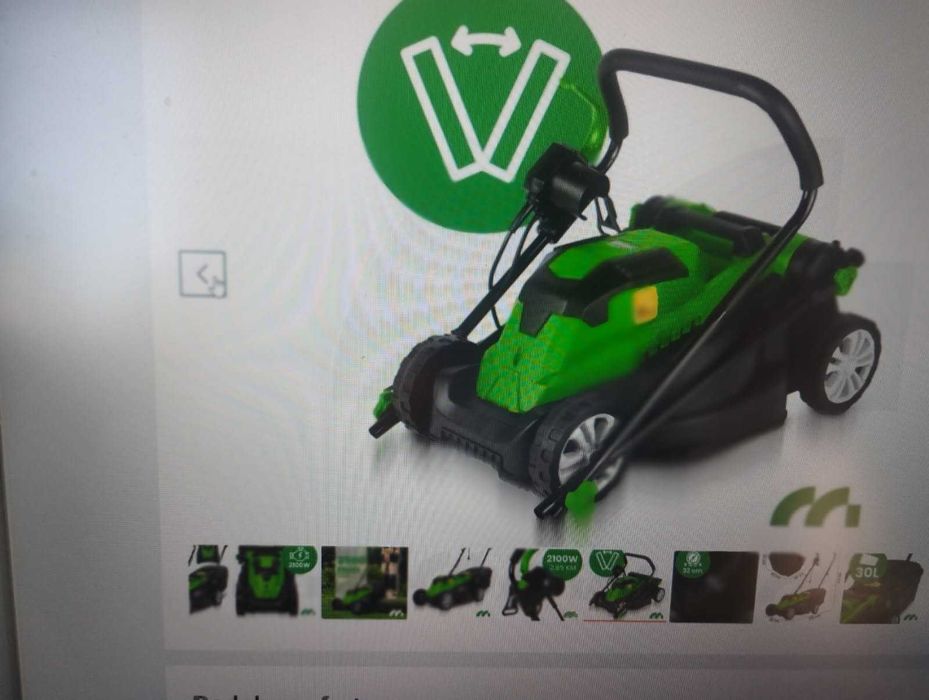Kosiarka elektryczna do trawy, kosz 30L 2100W MALTEC - okazja