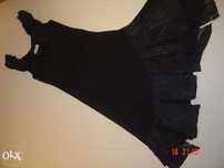 Vestido toilette com alças preto Tº S