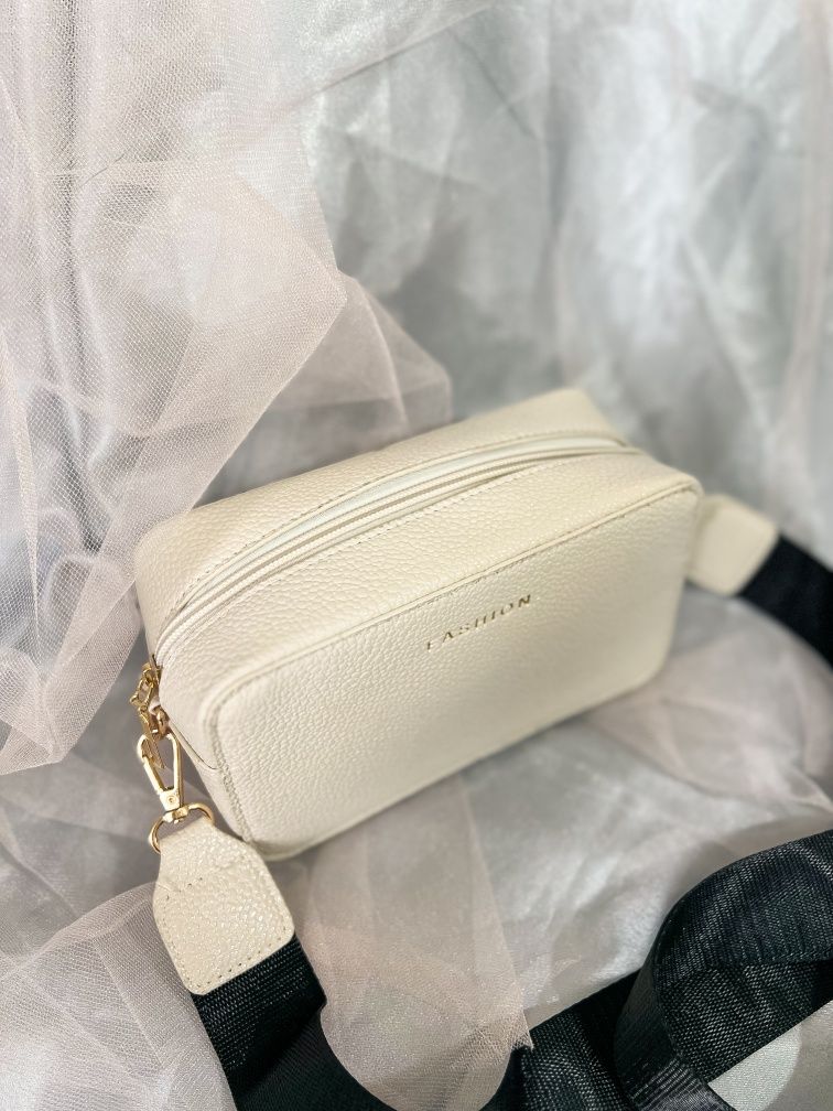 Жіноча сумка Valentino, сумка через плече, бежева сумка, сумка фуксія