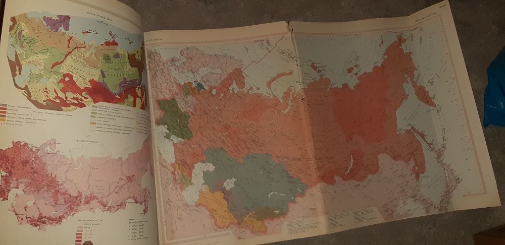 Atlas Świata PWN Topograficzny Wojska Polskiego 1962r. duży format!