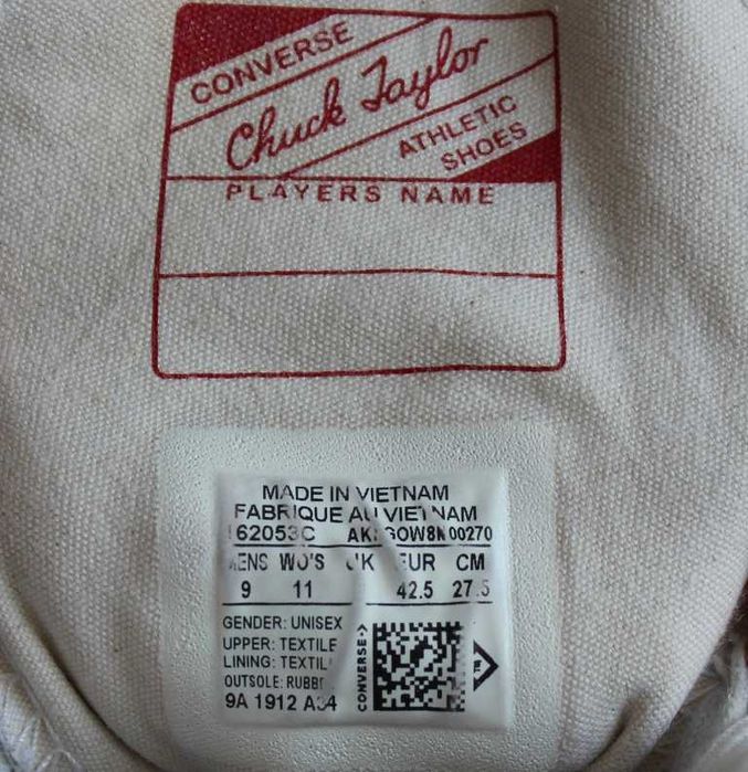 Кеди Converse All Star Chuck Taylor 70s Hi Оригінал 43р