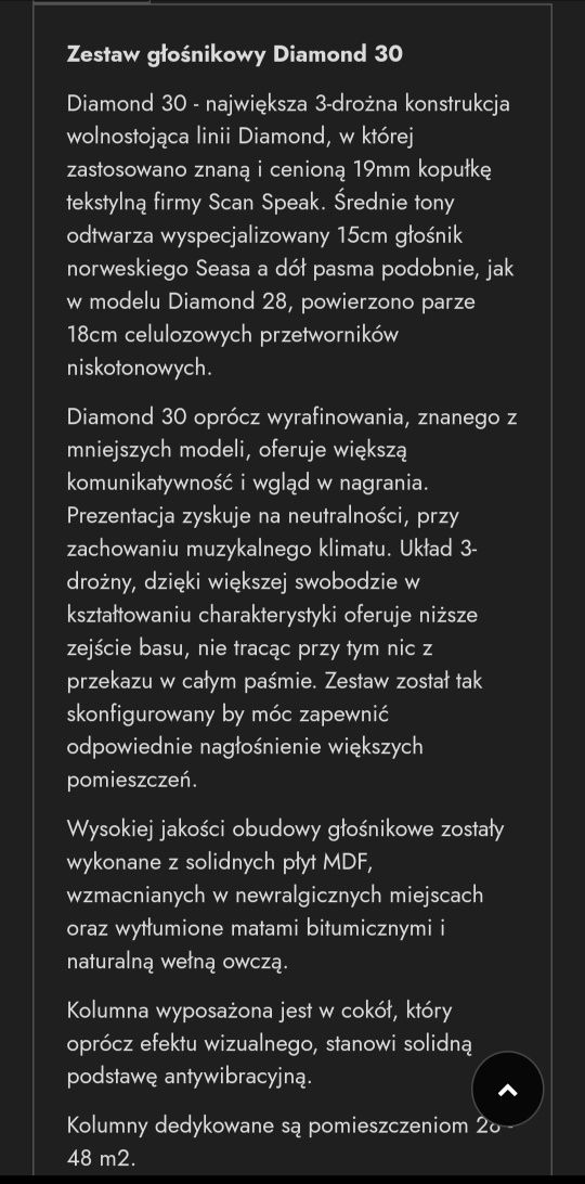 Kolumny Pylon Audio Diamond 2szt .