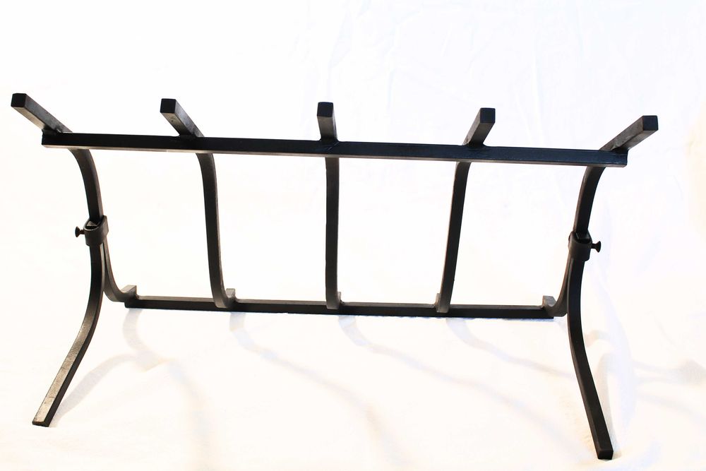 Grelha para lareira (aço forjado)