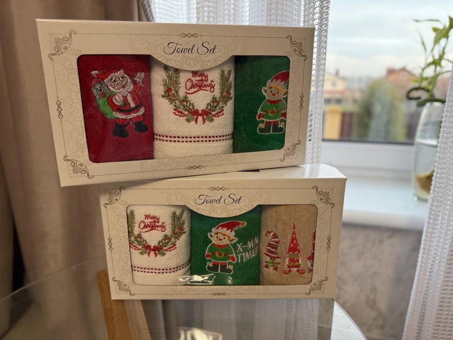 Подарункові новорічні рушники