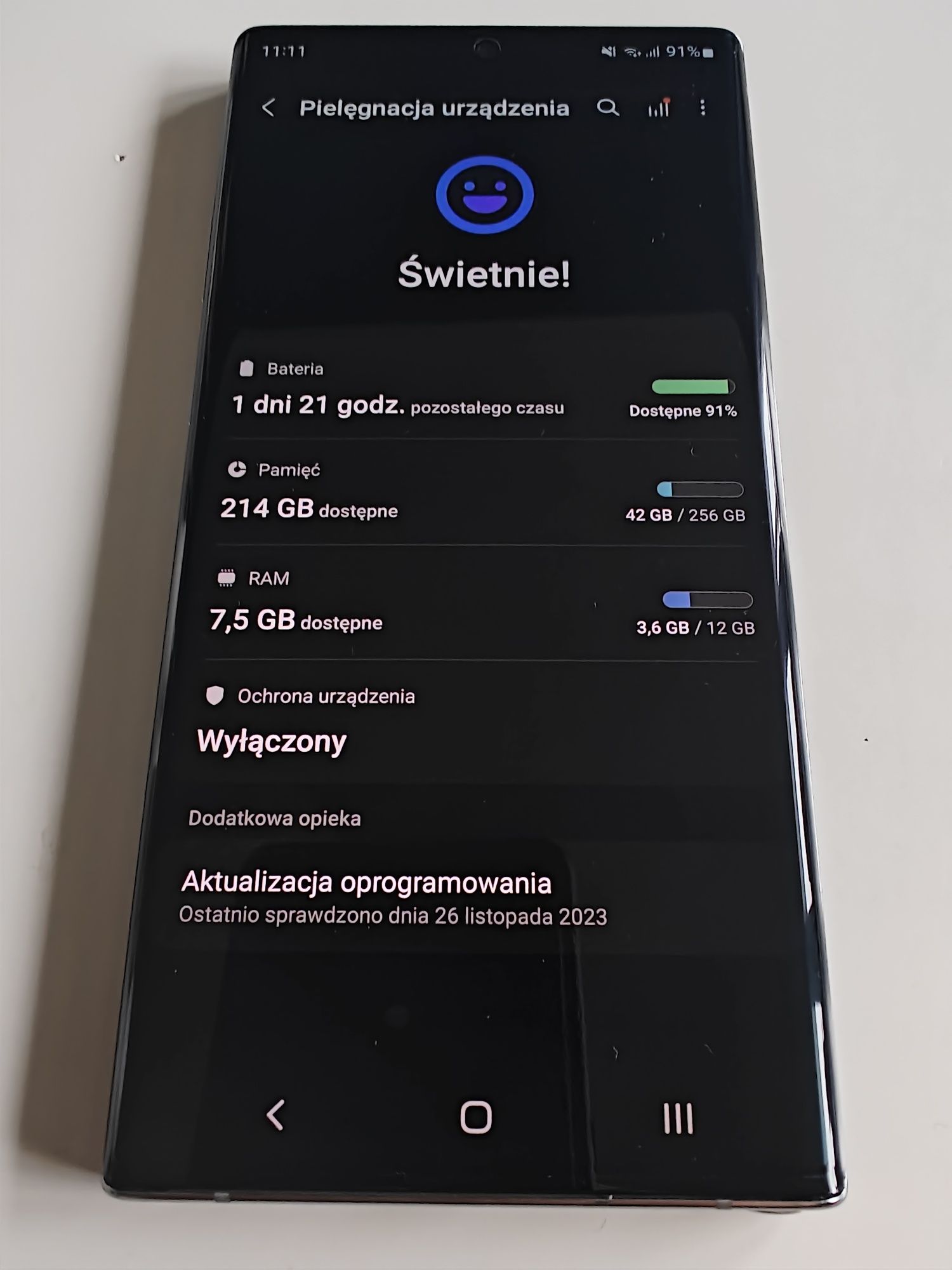 Samsung Note 10 plus 12/256 GB- czarny (Toruń)