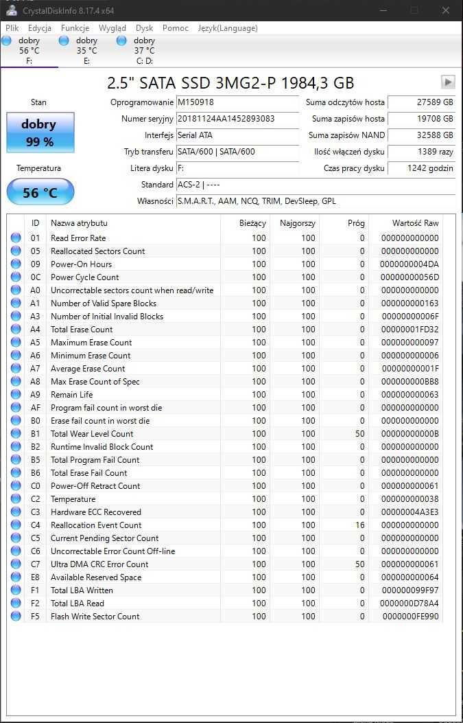 Dysk SSD 3TG6-P., 2 TB, SATA III, wewnętrzny - InnoDisk 3D TLC
