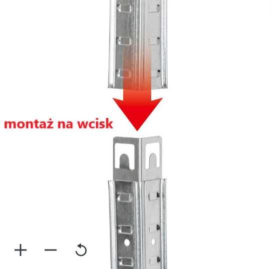 Metalowy REGAŁ MAGAZYNOWY 5 Półek Do Garażu Warsztatu Piwnicy NOWY