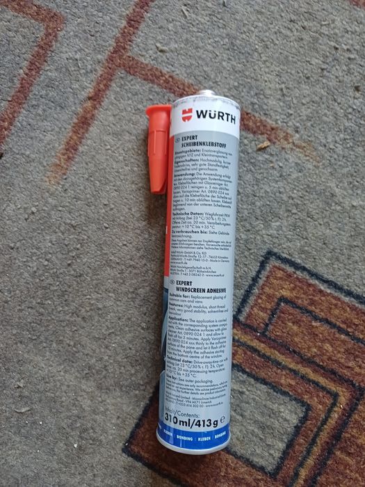Клей для вклеювання скла Wurth Expert 310 мл (0890023702)