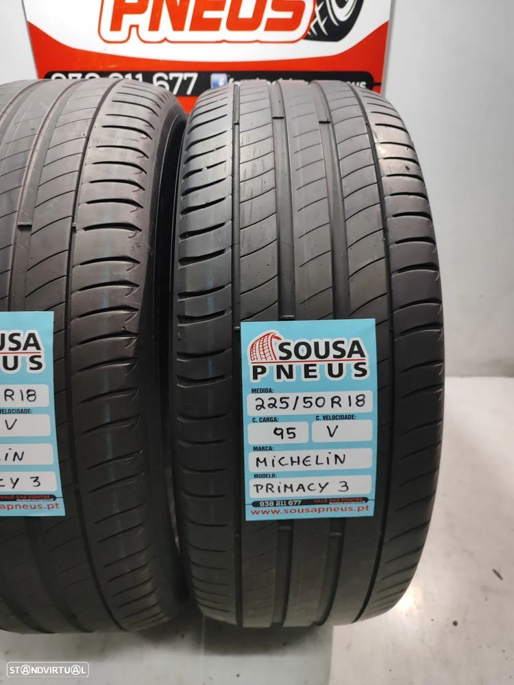 2 pneus semi novos michelin 225-50r18 oferta dos portes