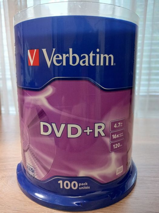 Dvd+R Verbatim 100 шт.