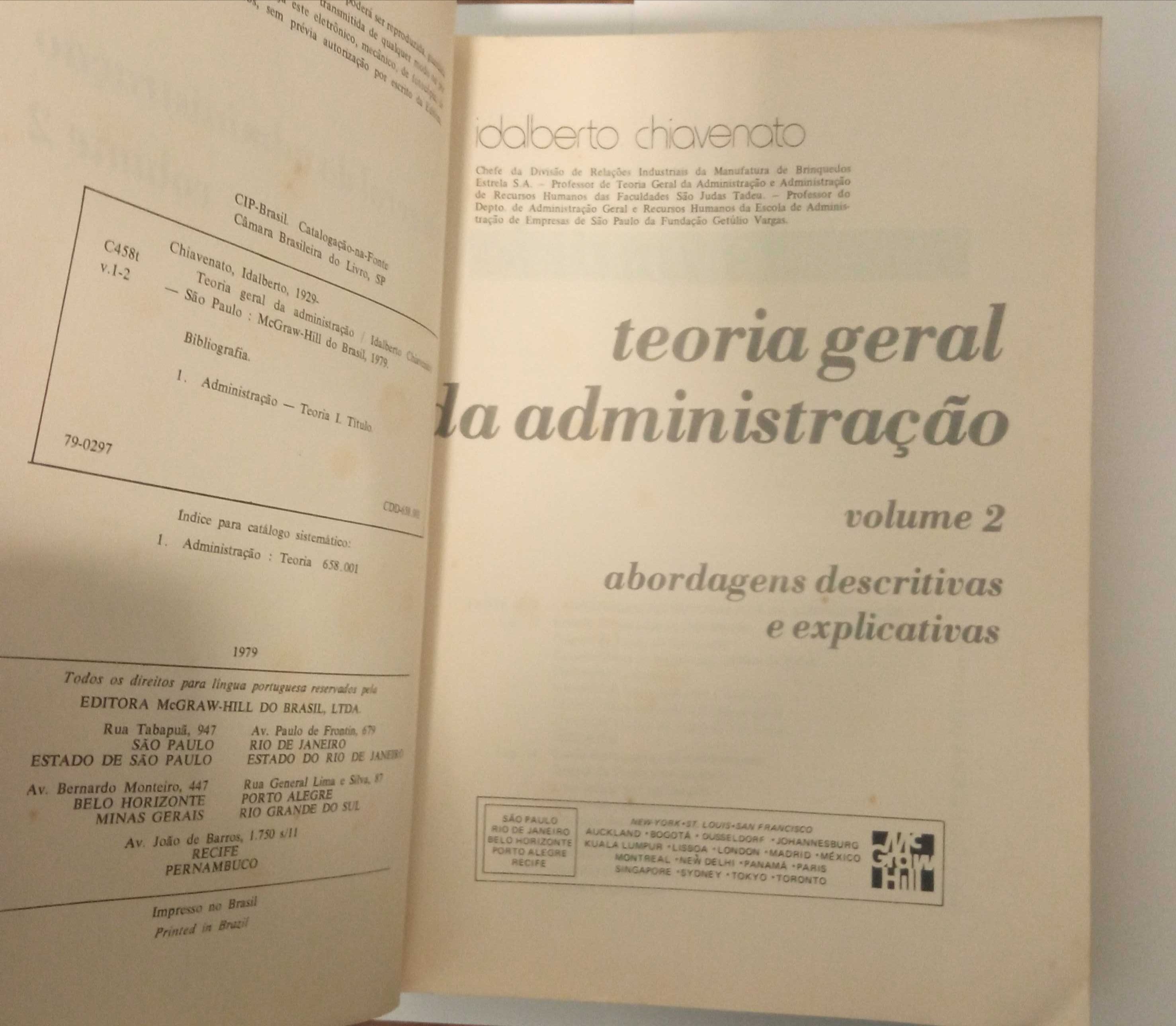 Teoria Geral da Administração, de Adalberto Chiavenato