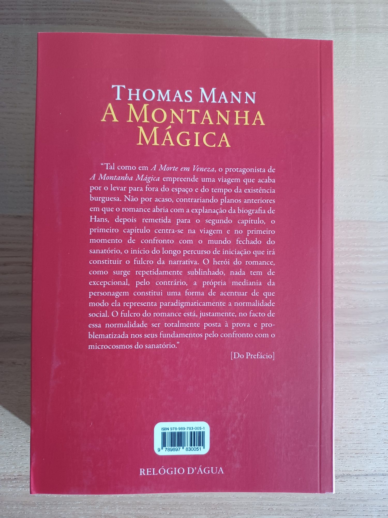 Livro "A Montanha Mágica" de Thomas Mann - novo (Relógio d'Água)