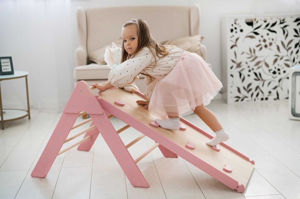 Дитячий спортивний комплекс | Трикутник Піклер Рожевий | Подарунок