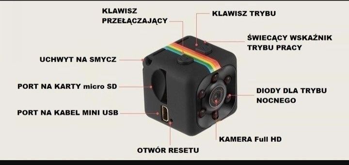 Kamera szpiegowska z czujnikiem ruchu SQ11 Full HD