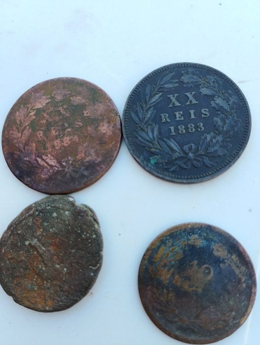 Moedas antigas para coleção
