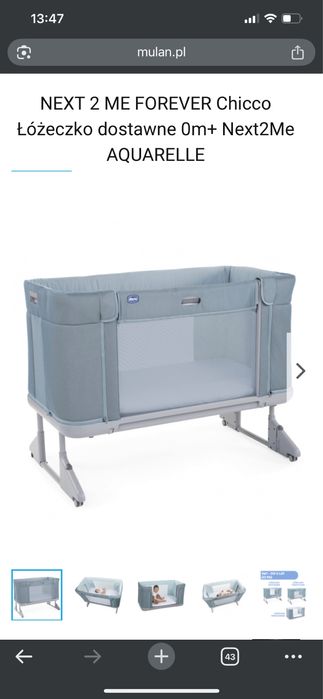 Dostawka, lozeczko chicco next2me forever