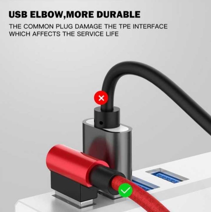 Cabos carregamento rápido USB