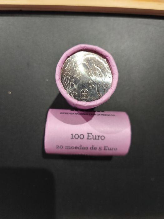 Rolo 20 moedas de 5€ Fênix 2025