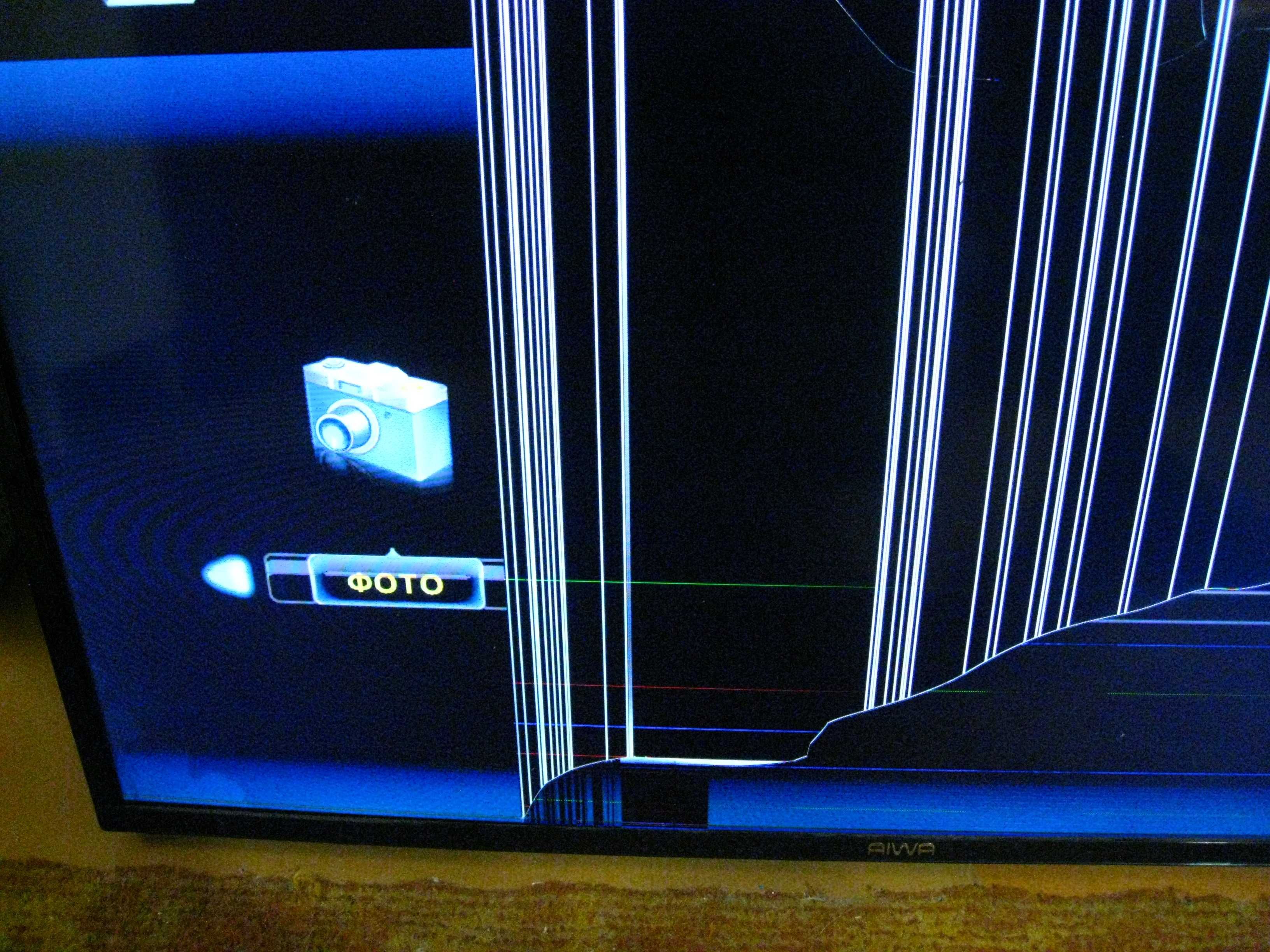 телевизор AKAI EU40DT200 LED 40 дюймов битая матрица.