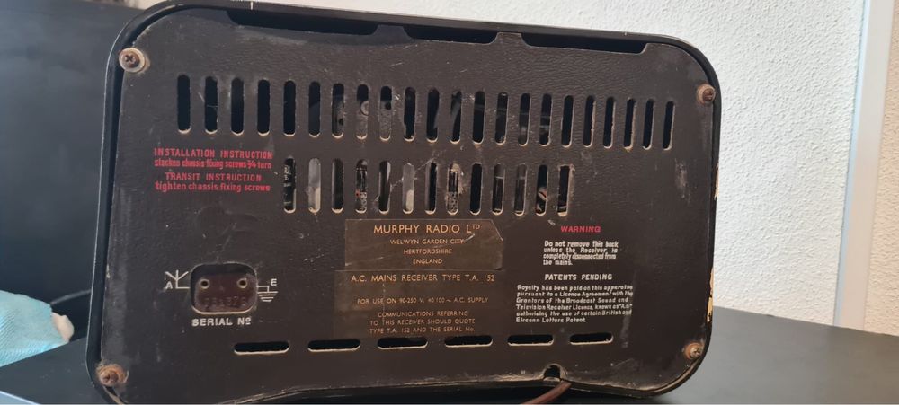 Radio valvulas Murphy antigo !!raro e super lindo