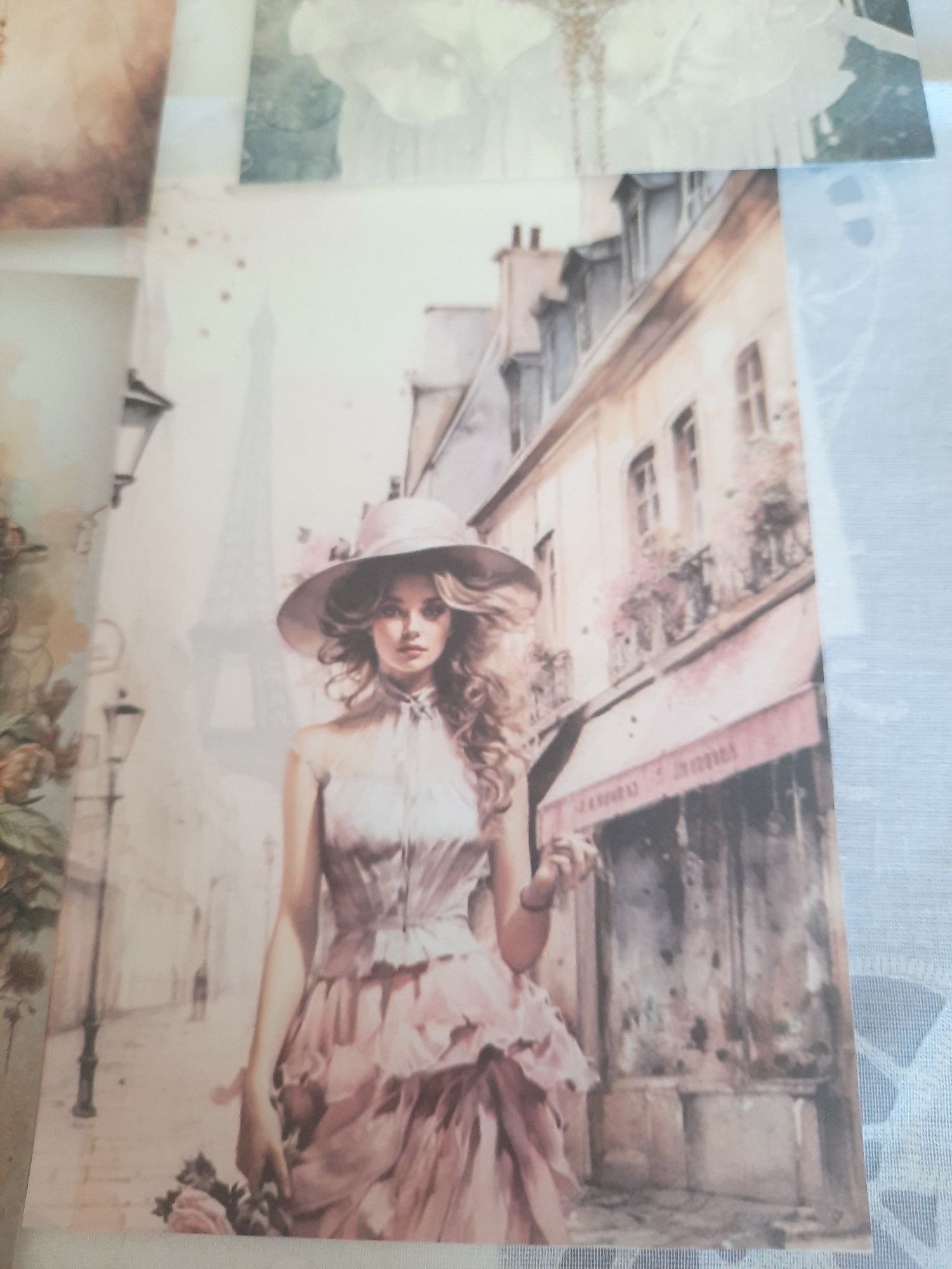 Papéis Scrapbooking Vintage (20 unidades)