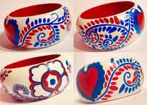 Pulseira pintada à mão